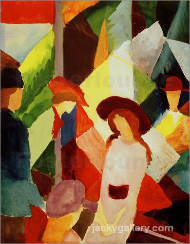 Schaufenster, August Macke painting - Click Image to Close